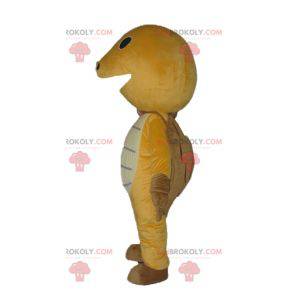 Very cute yellow brown and beige turtle mascot - Redbrokoly.com