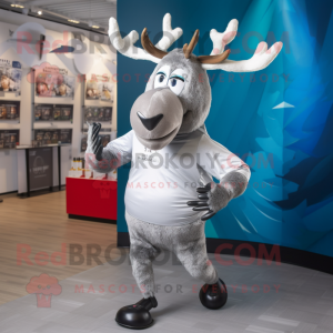 Silver Elk mascotte kostuum...