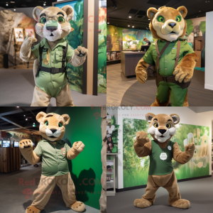 Green Mountain Lion maskot...