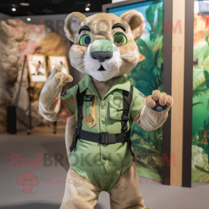 Green Mountain Lion maskot...