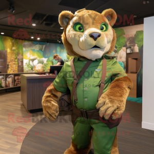 Green Mountain Lion maskot...