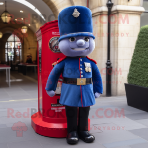 nan British Royal Guard mascot costume character dressed with Bootcut Jeans and Clutch bags