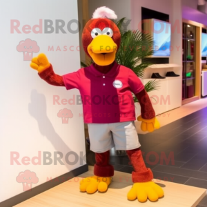 Rødbrun dodo fugl maskot...