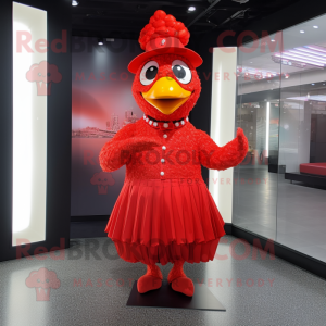 Red Fried Chicken mascotte...