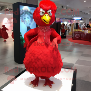 Red Fried Chicken maskot...