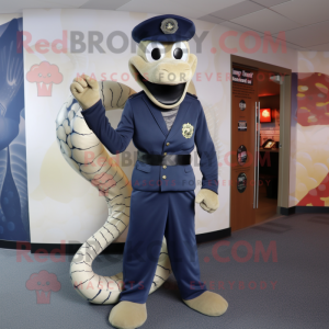 Navy Snake maskot kostume...