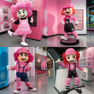 Rosa irske dansesko maskot...