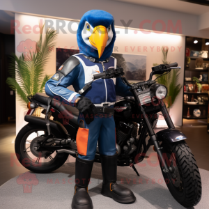 Navy Macaw mascotte kostuum...