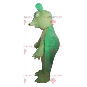 Mascotte tartaruga verde e gialla originale e divertente -