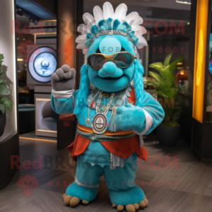 Turquoise Chief mascotte...