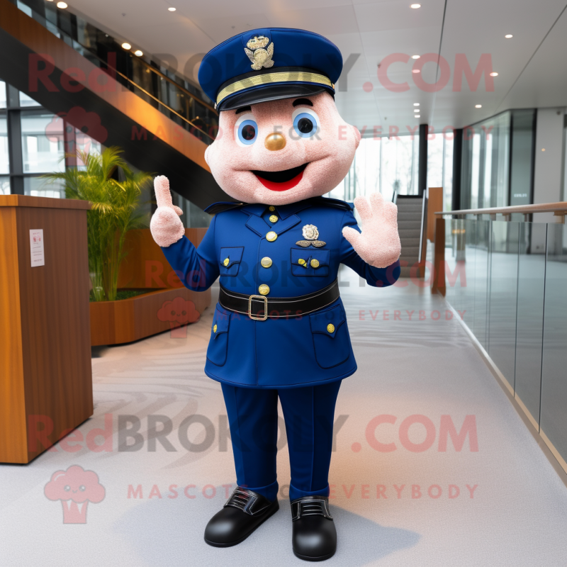 nan police officer mascot costume character dressed with Suit and Tie pins nan police officer mascot costume character dressed with Suit and Tie pins