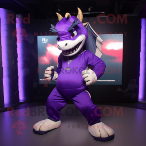 Purple Dragon maskotdräkt...