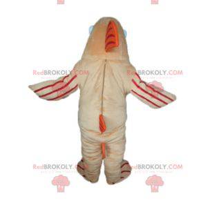 Mascotte grande pesce arancione e rosso beige - Redbrokoly.com
