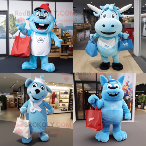 Sky Blue Steak mascotte...