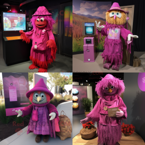 Magenta Scarecrow mascotte...