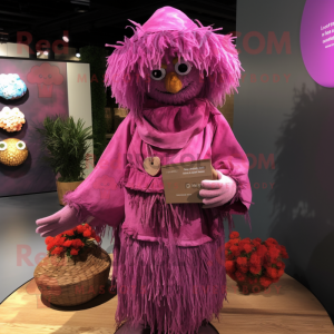 Magenta Scarecrow maskot...