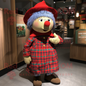 nan Pepper mascot costume character dressed with Flannel Shirt and Coin purses