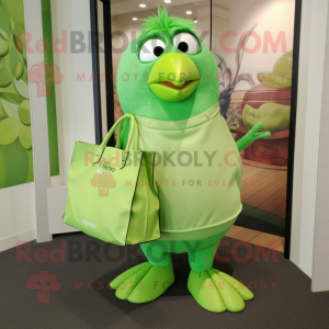 Lime Green Blackbird maskot...