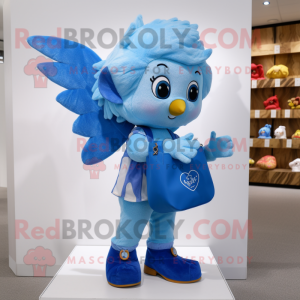 Blauer Amor Maskottchen...