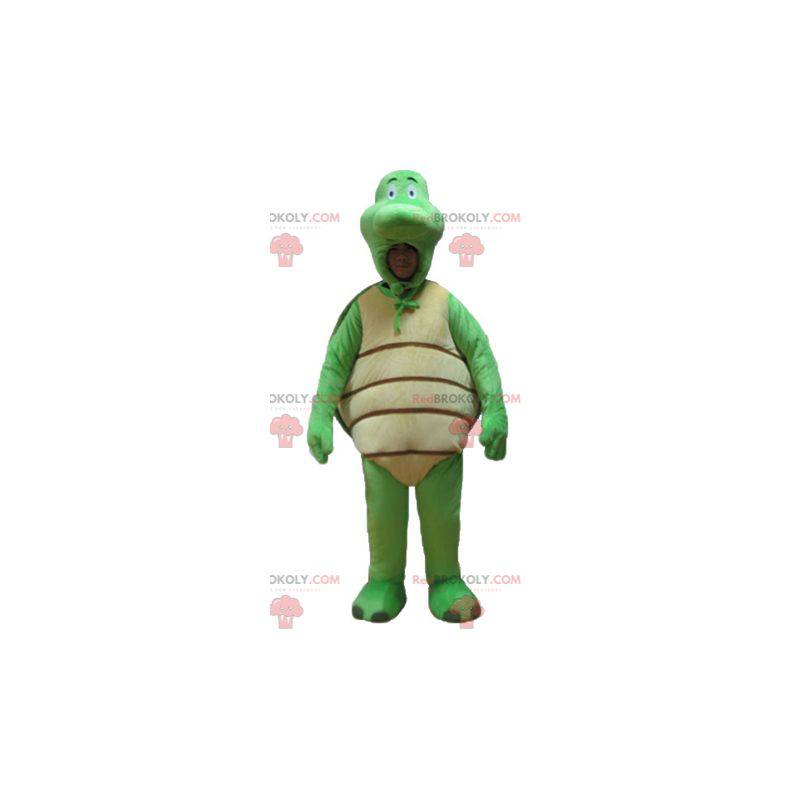 Groen en beige schildpadmascotte - Redbrokoly.com