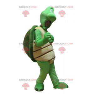 Mascotte tartaruga verde e beige - Redbrokoly.com