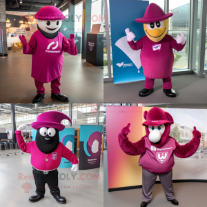 Magenta hestesko maskot...