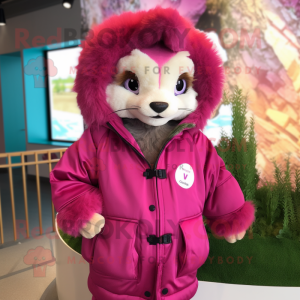 Magenta Ferret maskot...