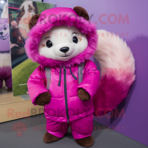 Magenta Ferret maskot...