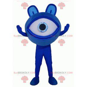 Grote reuze alien mascotte met blauwe ogen - Redbrokoly.com