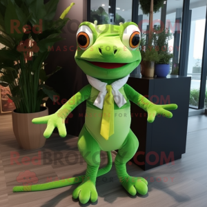 Lime Green gekko s mascotte...