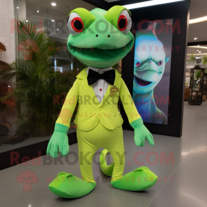 Lime Green gekko s mascotte...