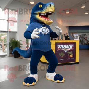 Navy Tyrannosaurus mascotte...