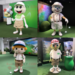  Golfbal mascotte kostuum...