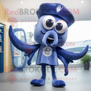 Navy Squid mascotte kostuum...