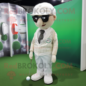 nan Golf ball mascot costume character dressed with Waistcoat and Ties