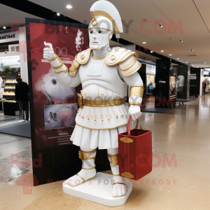 Hvid romersk soldat maskot...