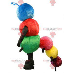 Mascote de lagarta multicolorida - Redbrokoly.com