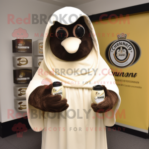 Krémová postava maskota...