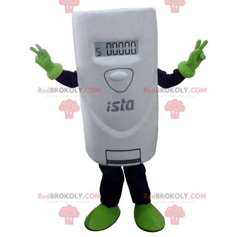 Giant white thermostat mascot - Redbrokoly.com