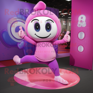 Lilla Pink maskot kostume...