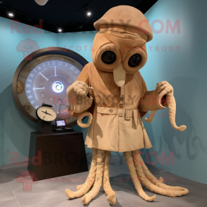 Tan kraken mascotte kostuum...