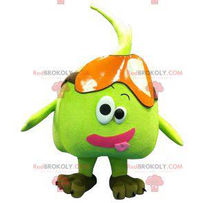Giant green pear apple mascot - Redbrokoly.com