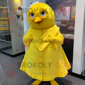  Canary maskot kostyme...