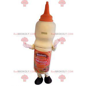 Mascotte de grand pot de sauce pour snack - Redbrokoly.com