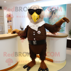 Brown Bald Eagle mascotte...