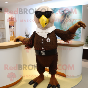 Brun Bald Eagle maskot...