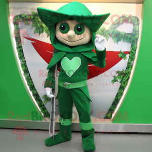 Seta verde do personagem de...