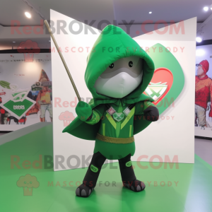 Seta verde do personagem de...