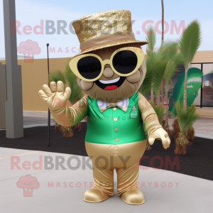 Tan pot of gold mascot...