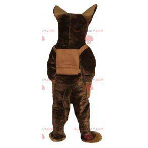 Brun hund tysk gjeter maskot - Redbrokoly.com